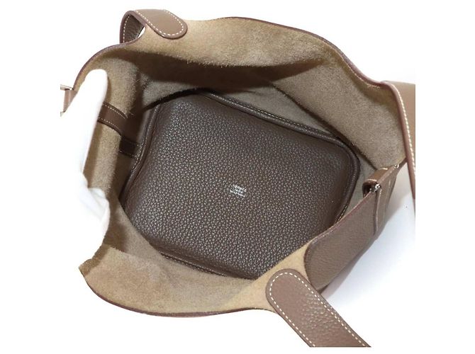 Hermès Hermes Picotin Lock MM Handtasche Taupe - Ansicht 7