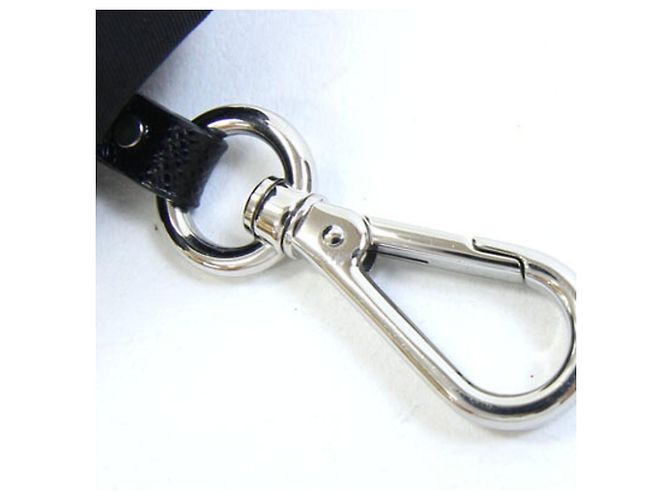 Charm per borsa Prada in nylon e pelle nera Nero - vista 3