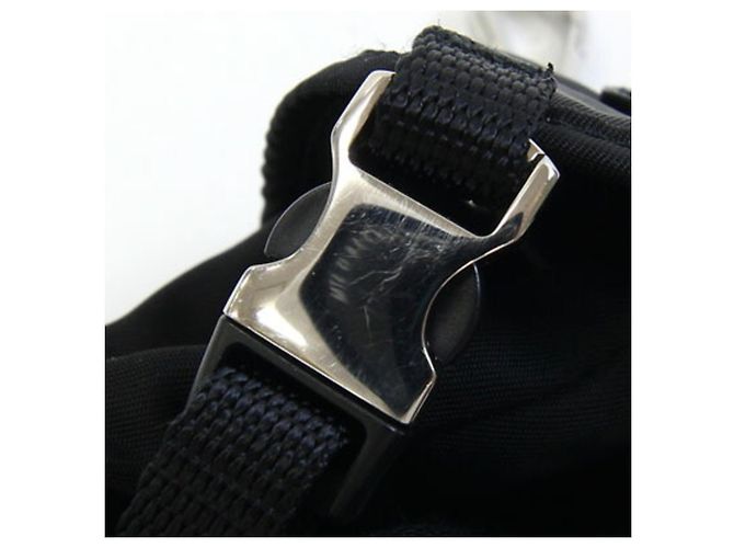 Charm per borsa Prada in nylon e pelle nera Nero - vista 8