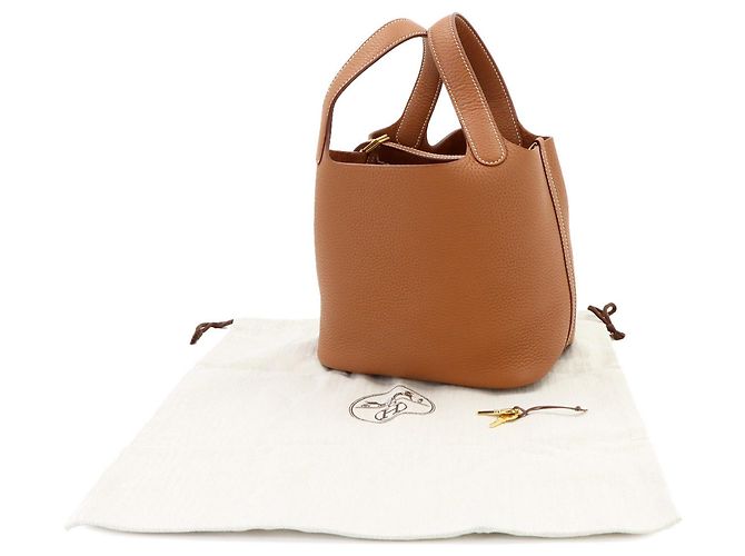 Hermès Borsa Hermes Picotin Lock PM D'oro - vista 2