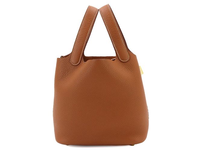 Hermès Borsa Hermes Picotin Lock PM D'oro - vista 3