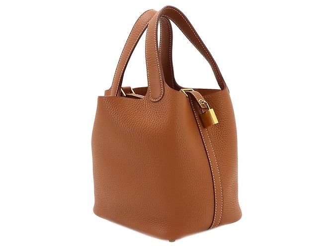 Hermès Borsa Hermes Picotin Lock PM D'oro - vista 4