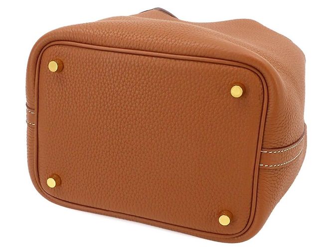 Hermès Borsa Hermes Picotin Lock PM D'oro - vista 5