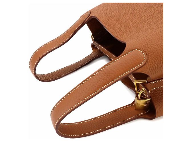 Hermès Borsa Hermes Picotin Lock PM D'oro - vista 6