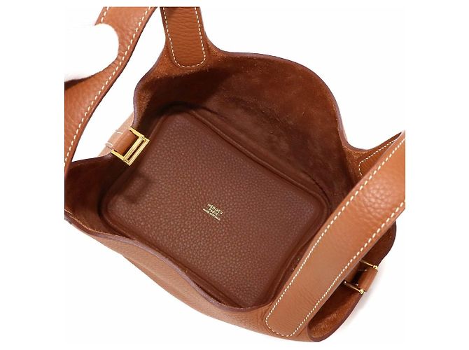 Hermès Borsa Hermes Picotin Lock PM D'oro - vista 7
