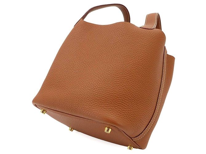 Hermès Borsa Hermes Picotin Lock PM D'oro - vista 9
