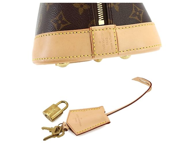 Bolso Louis Vuitton Alma PM Monogram Castaño - vista 9