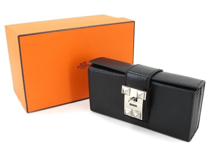Hermès Borsa a pochette Hermes Neo Medor Nero - vista 2