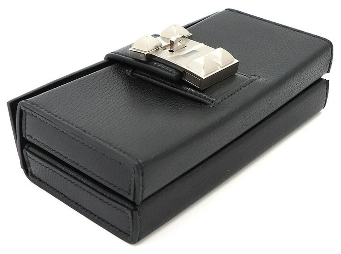 Hermès Borsa a pochette Hermes Neo Medor Nero - vista 5