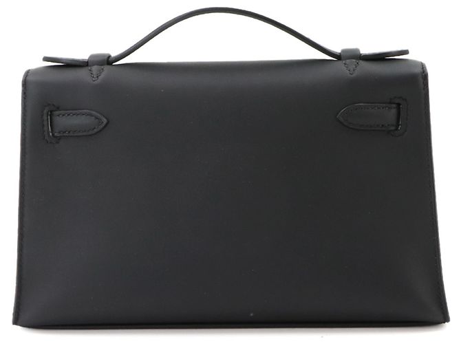 Hermès Borsa Hermes Pochette Kelly Swift Black Nero - vista 3