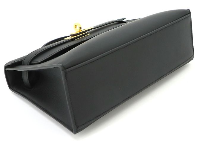 Hermès Borsa Hermes Pochette Kelly Swift Black Nero - vista 5