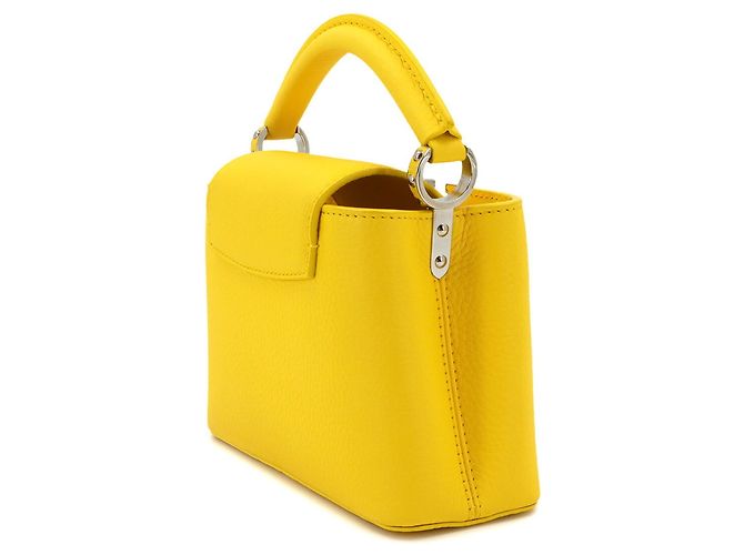 Borsa Louis Vuitton Capucines MINI Giallo - vista 4