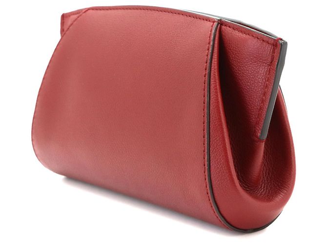Borsa a mano Cartier C de Clutch Bordò - vista 3