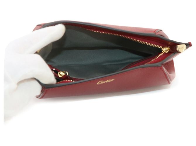 Borsa a mano Cartier C de Clutch Bordò - vista 6