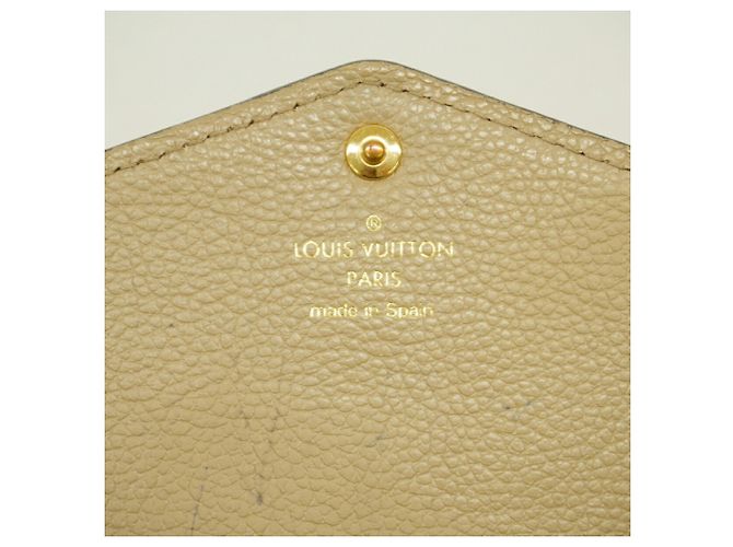 Portafoglio lungo Louis Vuitton Monogram Empreinte Bicolor Beige - vista 4