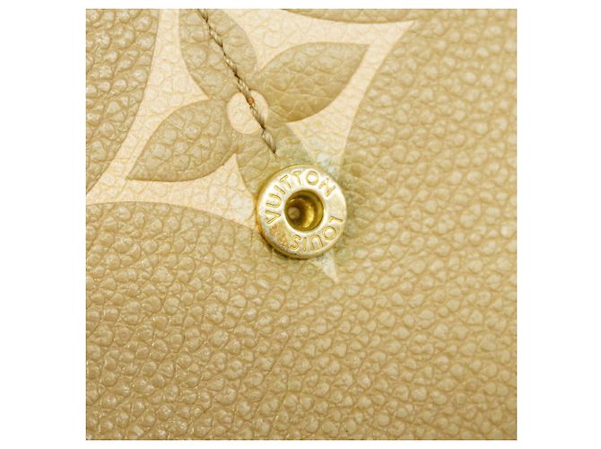 Portafoglio lungo Louis Vuitton Monogram Empreinte Bicolor Beige - vista 7