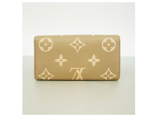 Portafoglio lungo Louis Vuitton Monogram Empreinte Bicolor Beige - vista 9