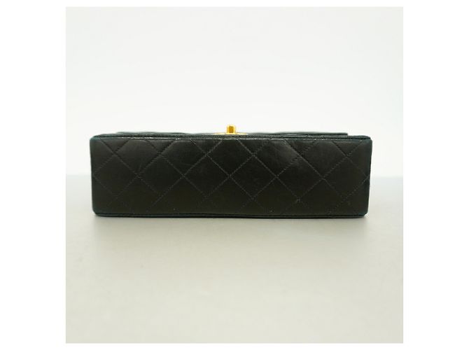Borsa a tracolla Chanel in pelle d'agnello matelassé nera Nero - vista 3