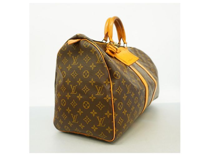 Louis Vuitton Boston Monogram Keepall 50 Marrone - vista 2