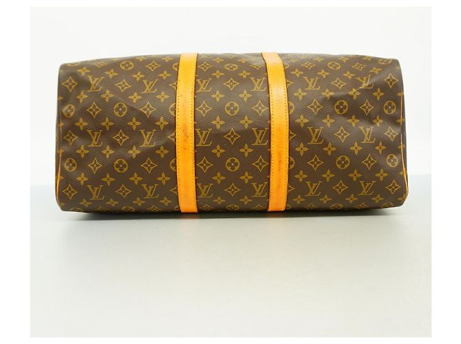Louis Vuitton Boston Monogram Keepall 50 Marrone - vista 3