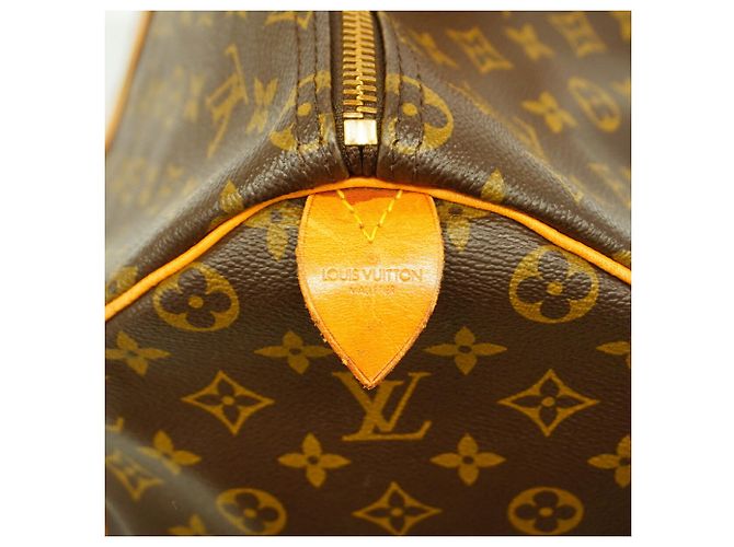 Louis Vuitton Boston Monogram Keepall 50 Marrone - vista 5