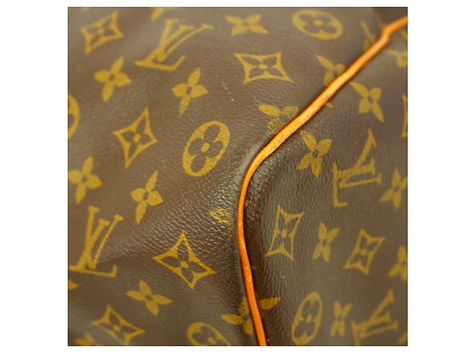 Louis Vuitton Boston Monogram Keepall 50 Marrone - vista 8