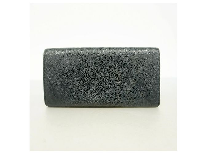 Louis Vuitton Monogram Empreinte Portefeuille Emilie Long Wallet Preto - vista 11