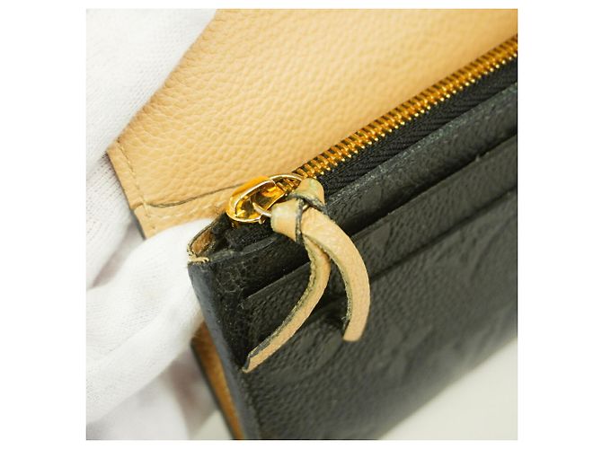 Louis Vuitton Monogram Empreinte Portefeuille Emilie Long Wallet Preto - vista 7