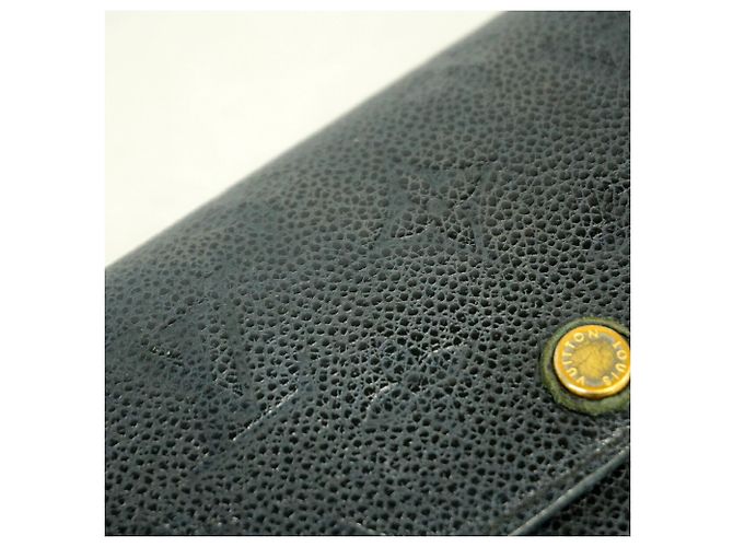 Louis Vuitton Monogram Empreinte Portefeuille Emilie Long Wallet Preto - vista 8