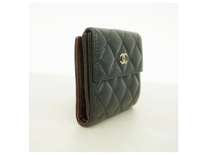 Portafoglio Chanel Matelassé in pelle caviar - Black - vista 2