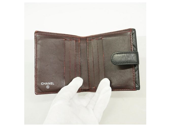 Portafoglio Chanel Matelassé in pelle caviar - Black - vista 3