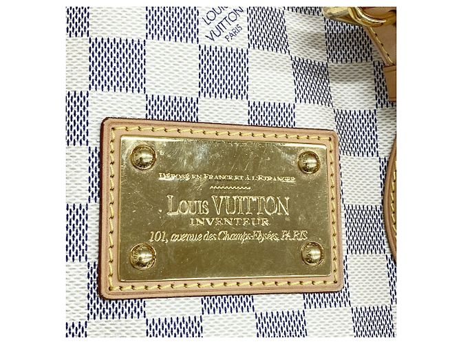 Borsa Tote Louis Vuitton Damier Azur Hampstead MM Bianco - vista 11