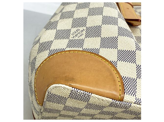 Borsa Tote Louis Vuitton Damier Azur Hampstead MM Bianco - vista 6