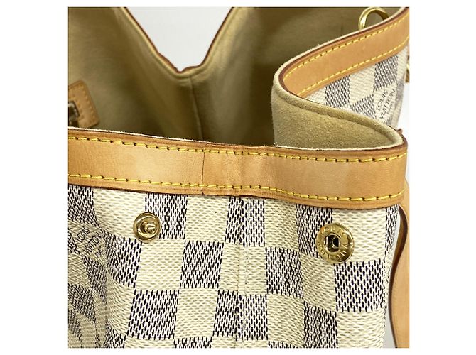 Borsa Tote Louis Vuitton Damier Azur Hampstead MM Bianco - vista 7