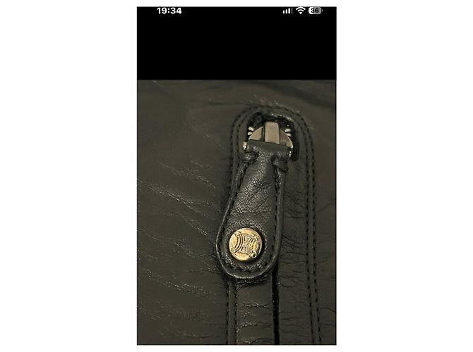 Triomphe Céline Botas altas de cuero negro - vista 3