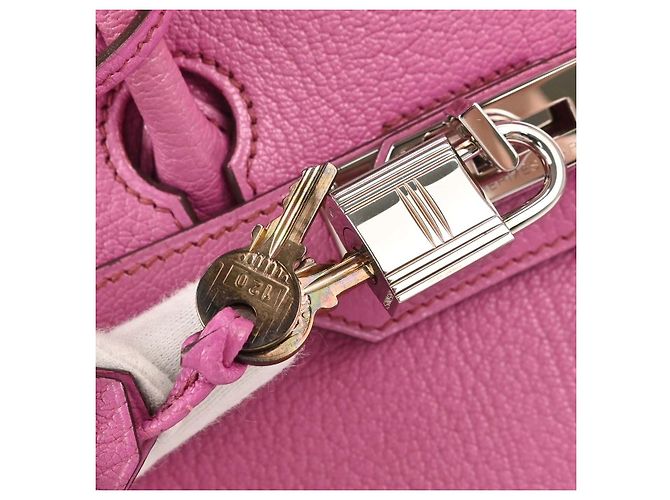Hermès Hermes HAC Birkin Pink Chevre de Coromandel with Palladium Hardware 28 - Ansicht 7