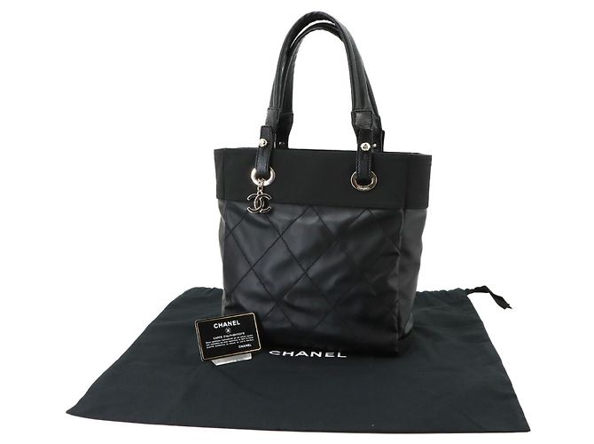 Timeless Borsa Chanel Paris Biarritz PM Tote Nero - vista 2