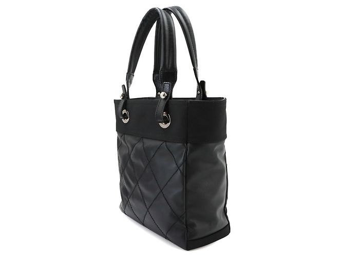 Timeless Borsa Chanel Paris Biarritz PM Tote Nero - vista 4