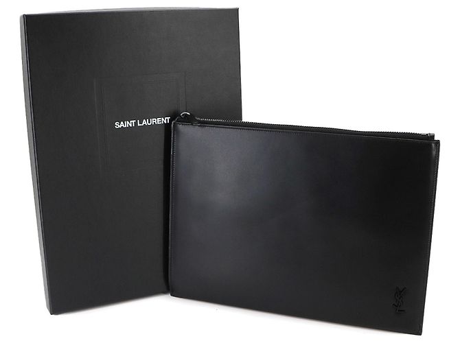 Autre Marque Borsa a pochette Saint Laurent in pelle nera Nero - vista 2