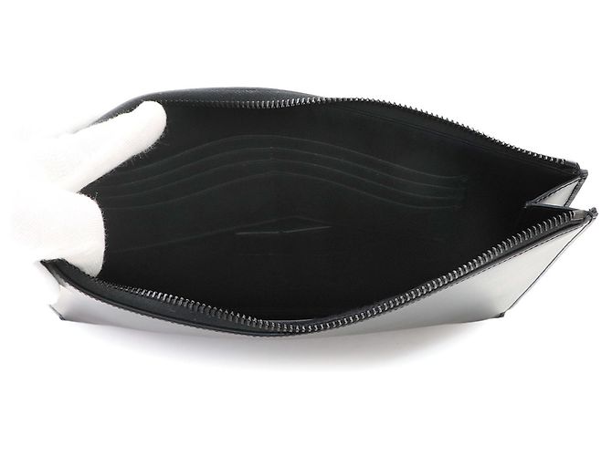 Autre Marque Borsa a pochette Saint Laurent in pelle nera Nero - vista 6
