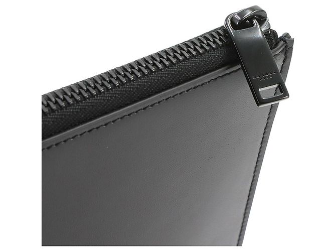 Autre Marque Borsa a pochette Saint Laurent in pelle nera Nero - vista 8