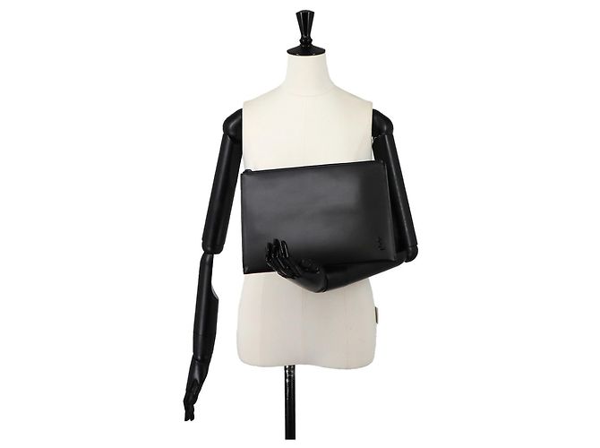 Autre Marque Borsa a pochette Saint Laurent in pelle nera Nero - vista 9