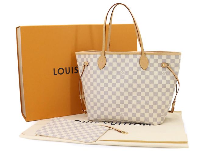 Louis Vuitton Neverfull MM Damier Azur Tote Handtasche - Ansicht 2