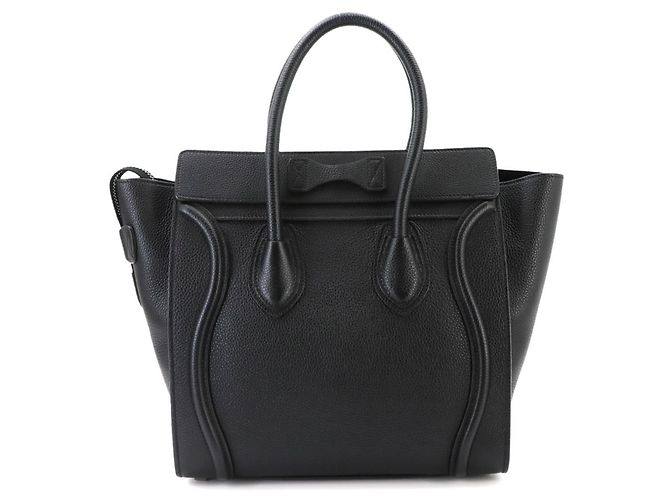Céline Borsa a mano Celine Luggage Micro Shopper Nero - vista 2