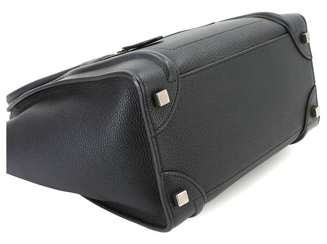 Céline Borsa a mano Celine Luggage Micro Shopper Nero - vista 4