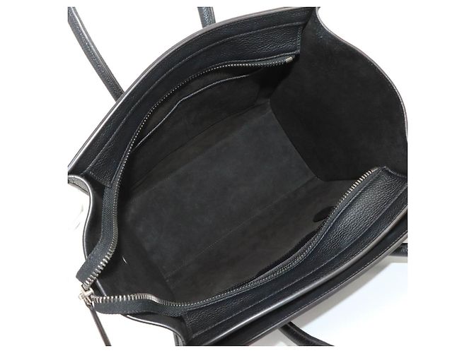 Céline Borsa a mano Celine Luggage Micro Shopper Nero - vista 6