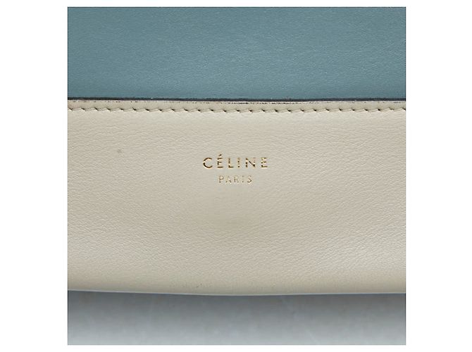16 Céline Celine Frame Medium Schultertasche Blau Grau - Ansicht 11