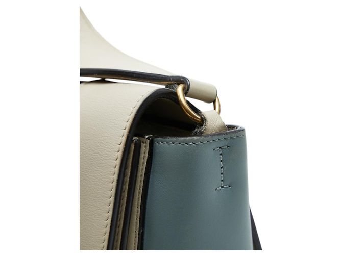 16 Céline Celine Frame Medium Schultertasche Blau Grau - Ansicht 4