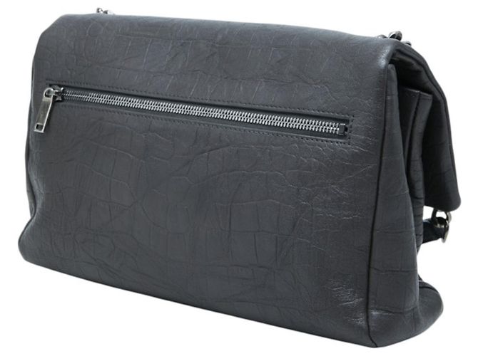 Autre Marque Borsa a tracolla Saint Laurent in pelle nera Nero - vista 2