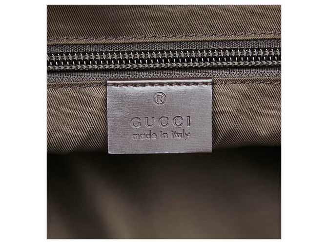 Gucci GG Supreme Interlocking G Rucksack Braun Beige - Ansicht 10